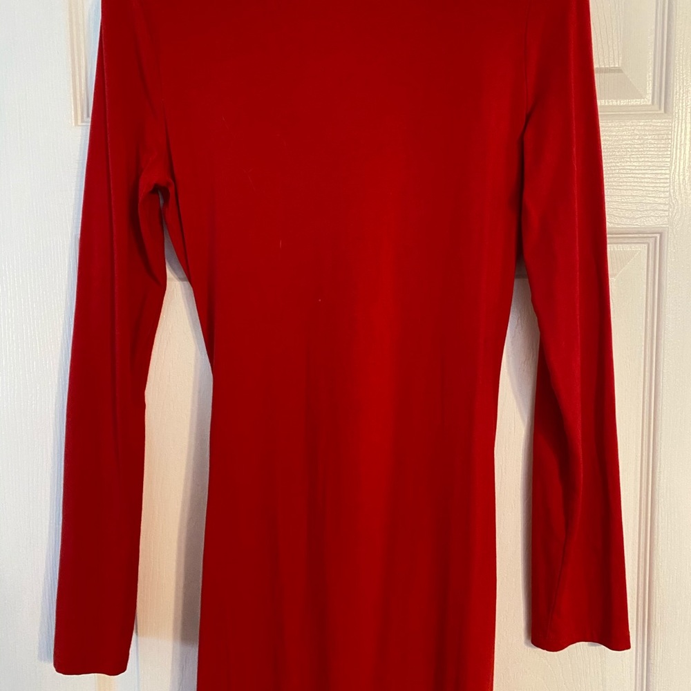 Express Long Sleeve Ruched Dress - Picture 5 of 8